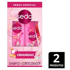 Kit Shampoo + Condicionador Seda Ceramidas Shampoo 300ml + Condicionador 190ml