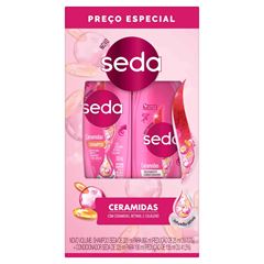 Kit Shampoo + Condicionador Seda Ceramidas Shampoo 300ml + Condicionador 190ml