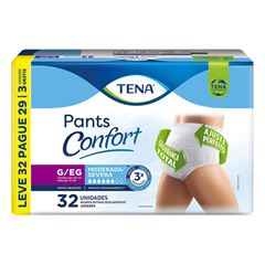 ROUPA INTIMA DESCARTAVEL TENA PANTS CONFORTO TAMANHO P/M COM 32 UNIDADES