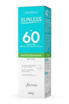 PROTETOR SOLAR FACIAL SUNLESS FPS50 COM BASE MEDIO