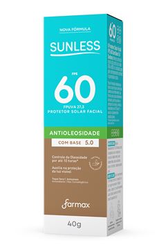 PROTETOR SOLAR FACIAL SUNLESS FPS50 COM BASE MEDIO