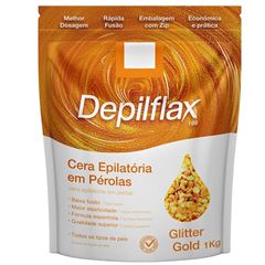 Cera Depilflax Glitter Gold 1kg