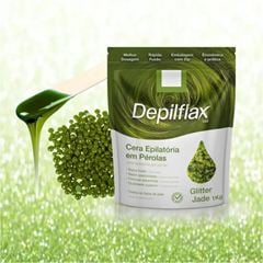 Cera Depilflax Glitter Jade 1kg