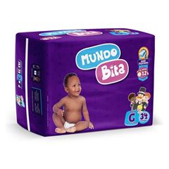 Fralda Descartável Mundo Bita Mega G