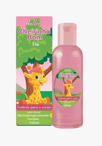 Colônia Infantil Cheirinho Bom Rosa 120ml - Halley