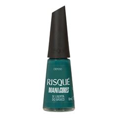 Esmalte Verde Escuro Risqué ManiCores Se Liberta do Básico Cremoso 8ml