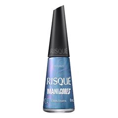 Esmalte Azul Risqué ManiCores Esmalterapia Cintilante 8ml