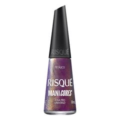 Esmalte Roxo Risqué ManiCores Joga pro Universo Metálico 8ml