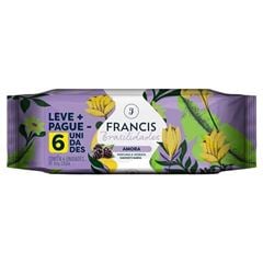 Sabonete Francis Brasilidades Amora 80g - Embalagem com 6 Unidades