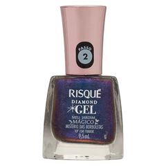 Esmalte Risque Diamond Gel Top Coat Mistério Brilhante 9,5ml