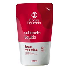 Sabonete Líquido Corporal Dourado Frutas Vermelhas 200ml PCH