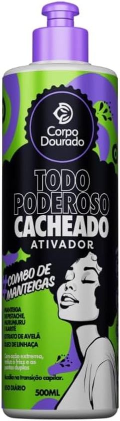 Creme Para Pentear Corpo Dourado Todo Poder Cacheado 500ml