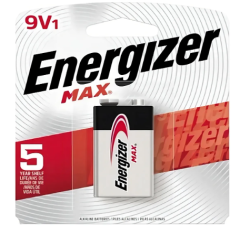 Bateria Energizer Max Alcalina 9V com 1 Unidade