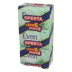 Sabonete Even Suave Leve 6 Pague 5 unidades de 85g