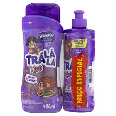 Kit Tralala Kids Cachos Definidos Shampoo 480ml + Creme para Pentear 300ml