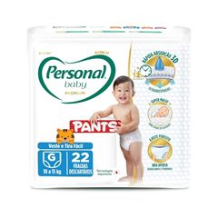 Fralda Baby Premium Pants Personal Tamanho G 22 Unidades
