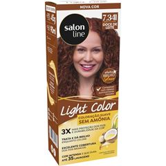 Coloração Salon Line Light Color Profissional 7.341 Doce de Leite