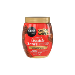 Creme de Tratamento 3 em 1 Cachos dos Sonhos Multy Chocolate 1kg
