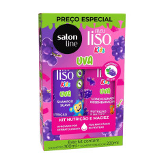 Kit Shampoo e Condicionador Uva Meu Liso Kids