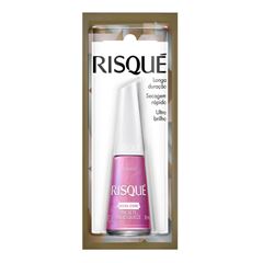 Esmalte Rosa Risqué Chiclete, Me Esquece Cintilante 8ml