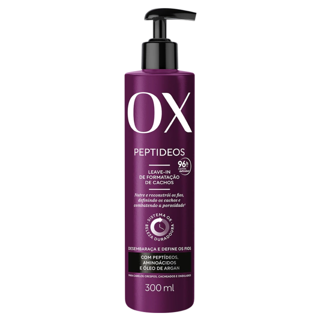Leave-in De Formatação De Cachos Ox Peptídeos 300ml