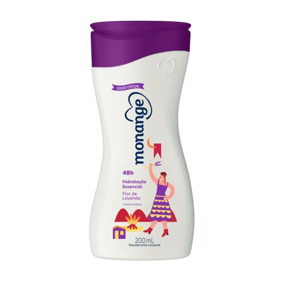 Leite Hidratante Monange Flor de Lavanda 200ml