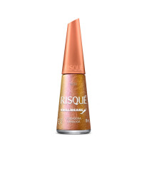 Esmalte Laranja Risqué & Chilli Beans Verdadeira Camaleoa Efeito 8ml