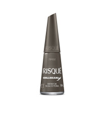 Esmalte Cinza Risqué & Chilli Beans Rainha da Selva de Pedra Cremoso 8ml