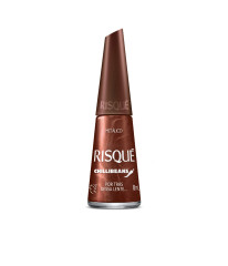 Esmalte Bronze Risqué & Chilli Beans Por Trás Dessa Lente Metálico 8ml