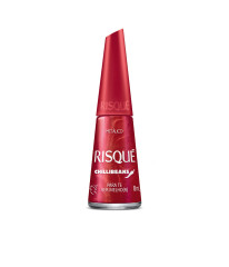 Esmalte Vermelho Risqué & Chilli Beans Para Te Vermelhor Metálico 8ml