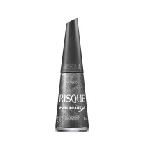 Esmalte Cinza Risqué & Chilli Beans Profundezas do Meu Eu Metálico 8ml