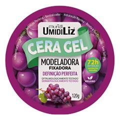 Cera Gel Modeladora Fixadora Umectilizante Uva 120g