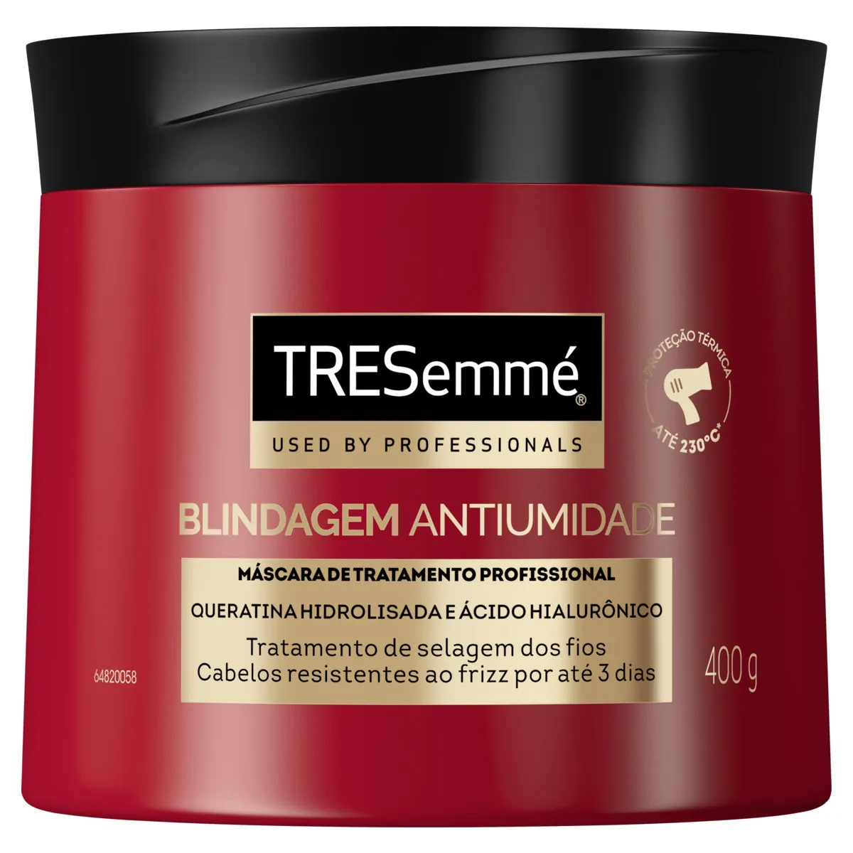 Máscara De Tratamento Tresemmé Blindagem Antiumidade 400g