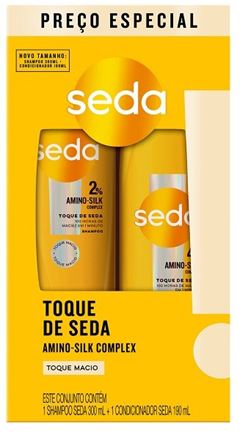 Shampoo + Condicionador Seda Colageno e Vitamina SH300ml + COND190ml