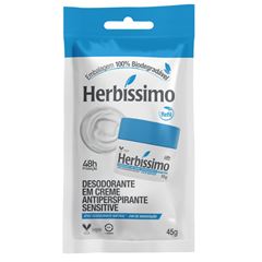 Desodorante Herbissimo 45g Creme Refil Sensitive