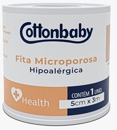 Fita Microporosa Health Bege 5cm x 3m