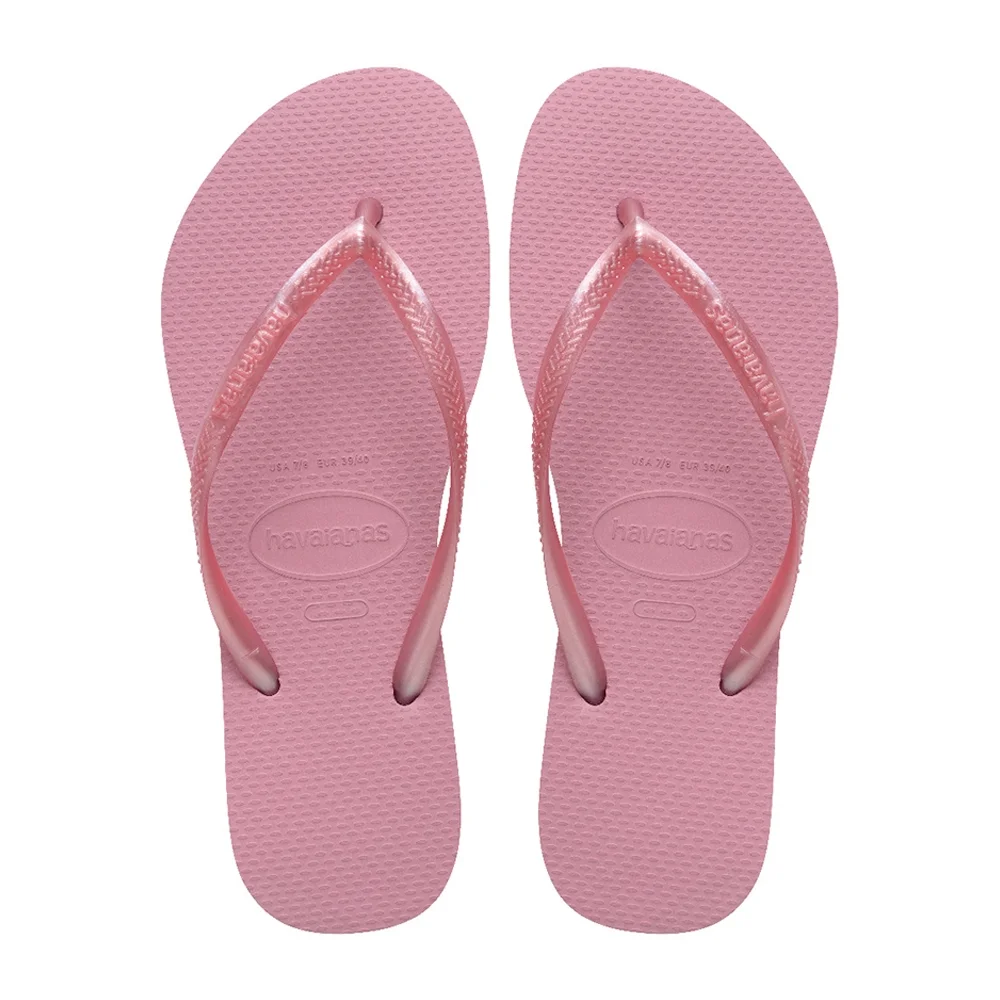 Sandália Havaianas Slim Lisa Rosa Chiffon 39/40