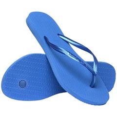 Sandália Havaianas Slim Lisa Azul Brilhante 33/34