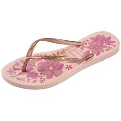 Sandália Havaianas Slim Orgânica Rosa/Dourado 33/34