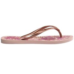 Sandália Havaianas Slim Orgânica Rosa/Dourado 35/36