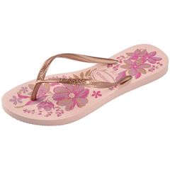 Sandália Havaianas Slim Orgânica Rosa/Dourado 35/36
