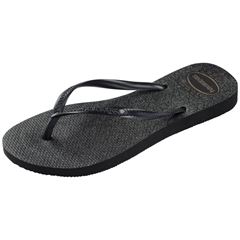 Sandália Havaianas Slim Gloss Preto/Prata/Preto 35/36