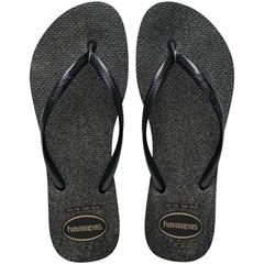 Sandália Havaianas Slim Gloss Preto/Prata/Preto 39/40