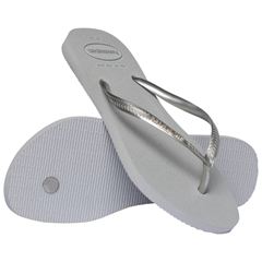 Sandália Havaianas Slim Gloss Cinza/Cinza Gelo 39/40