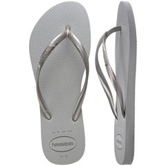 Sandália Havaianas Slim Gloss Cinza/Cinza Gelo 39/40