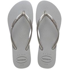 Sandália Havaianas Slim Gloss Cinza/Cinza Gelo 39/40