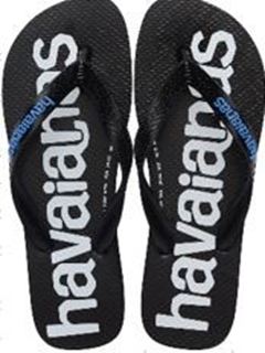 Sandália Havaianas Top Logo Metallic 2 Azul Brilhante 43/44