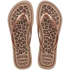 Sandália Havaianas Slim Animals Rosa Gold/Rosa Gold 35/36