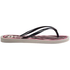 Sandália Havaianas Slim Animals Bege Pal/Cinza DK Met 37/38