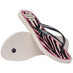 Sandália Havaianas Slim Animals Bege Pal/Cinza DK Met 37/38